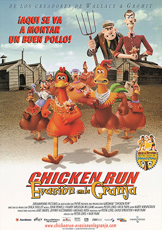 Cartel de Chicken Run: Evasión en la granja
