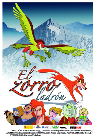 Cartel de Barriola, San Adriango Azeria  /  El zorro ladrón