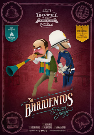 Cartel de Sr. Barrientos, fuera de juego