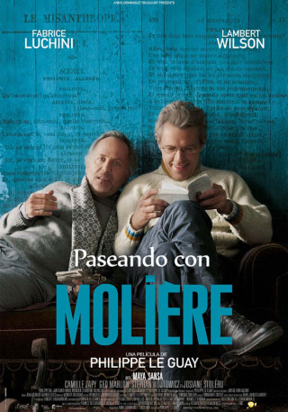 Cartel de Moliere en bicicleta