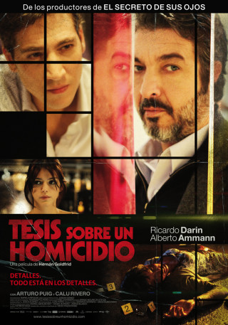 Cartel de Tesis sobre un homicidio