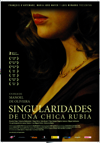 Cartel de Singularidades de una chica rubia