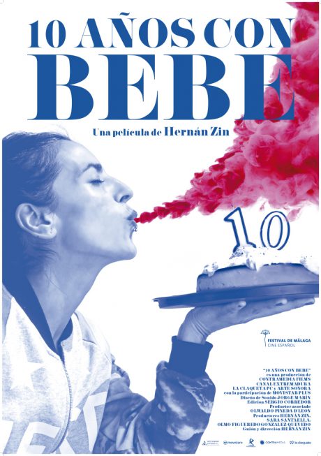 Cartel de 10 años con Bebe
