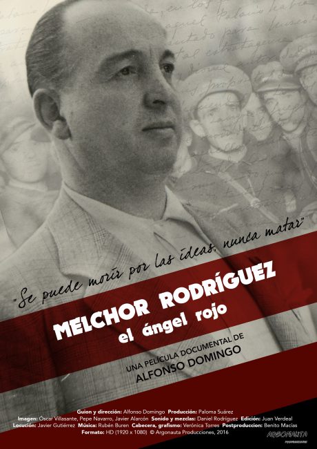 Cartel de Melchor Rodríguez, el ángel rojo