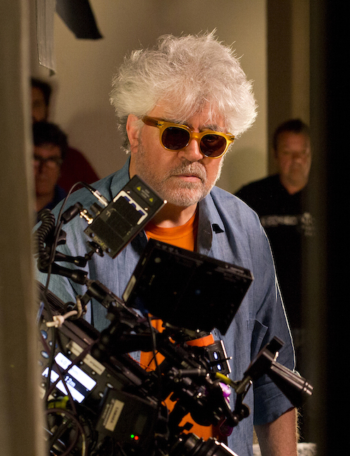 Pedro Almodóvar. Julieta. Rodaje. Gafas