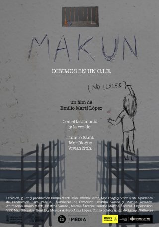 Cartel de Makun (No llores) – Dibujos en un C.I.E.