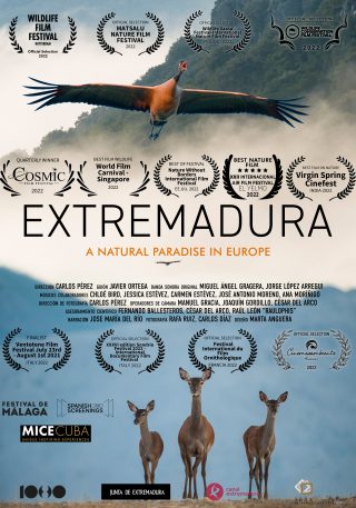 Cartel de Extremadura paraíso natural de Europa