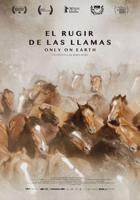 Cartel de El rugir de las llamas
