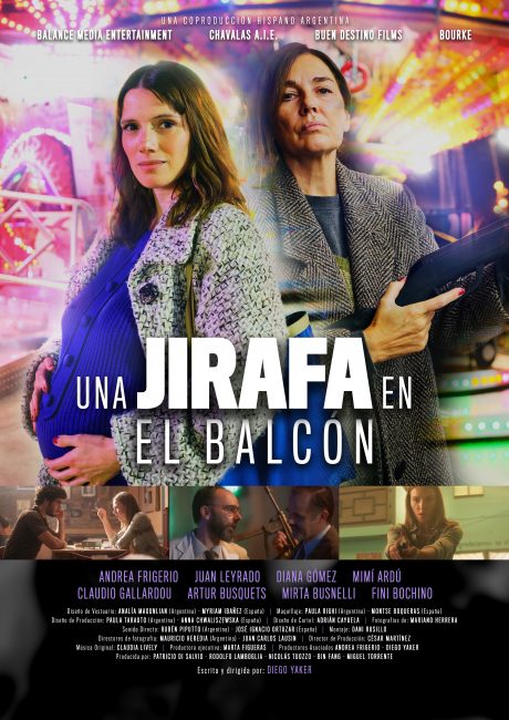 Cartel de Una jirafa en el balcón